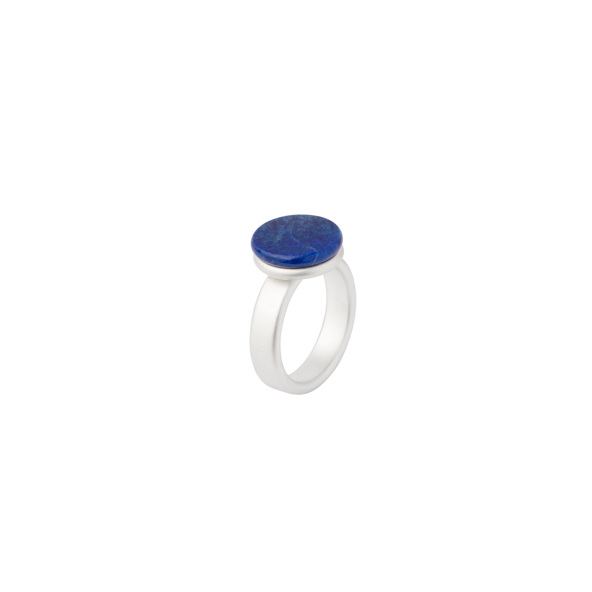 BAU ring in sterling silver, lapis lazuli