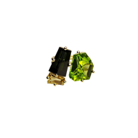 KLAR OOAK ring in 18k yellow gold, peridot, tourmaline and golden beryl
