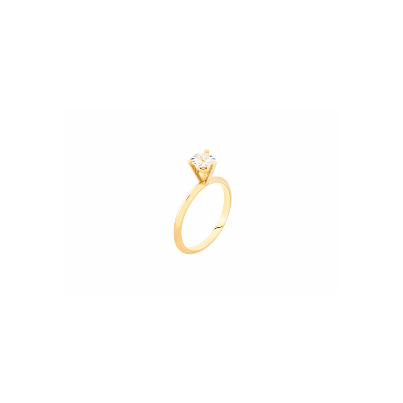 IRENE ring in 18k yellow gold, diamond