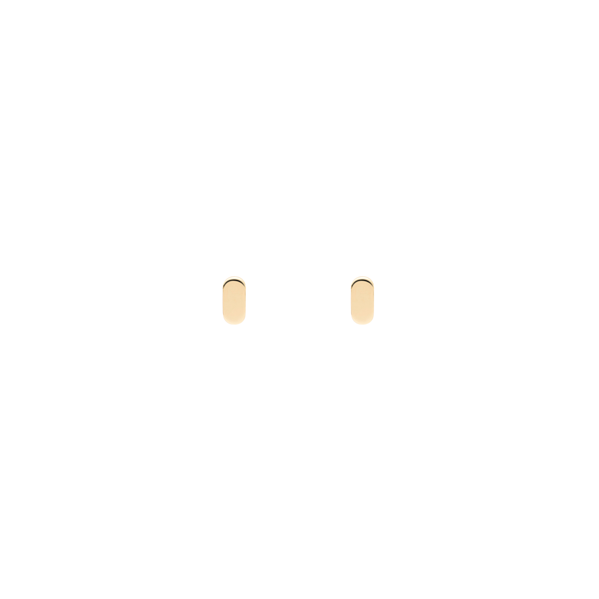 STADION stud earrings in 18k yellow gold