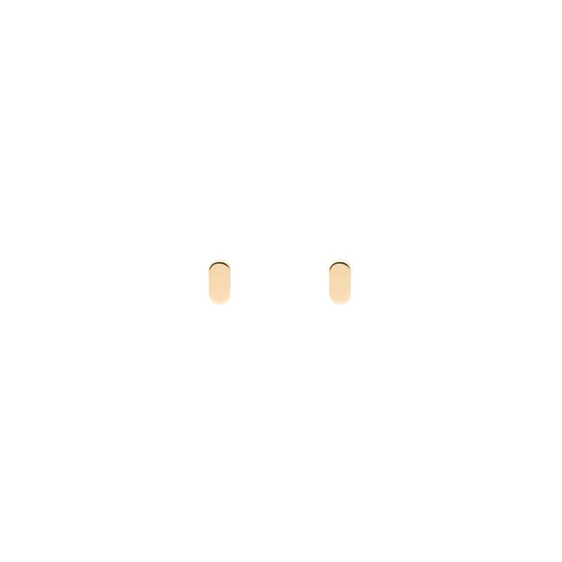 STADION stud earrings in 18k yellow gold