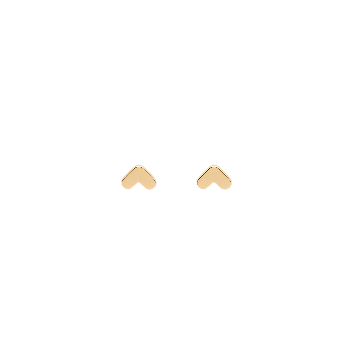 STADION stud earrings in 18k yellow gold