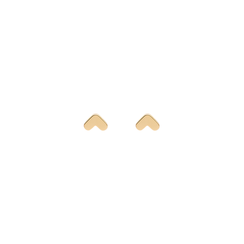 STADION stud earrings in 18k yellow gold
