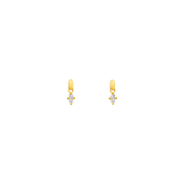STADION earrings in 18k yellow gold, diamonds