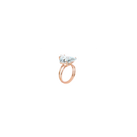 KLAR ring in 18k yellow gold, aquamarine