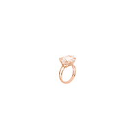 KLAR ring in 18k yellow gold, morganite