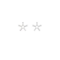 LIGHT/BEAM stud earrings in platinum 950, diamonds