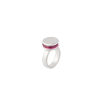 BAU ring in sterling silver, synthetic corundum