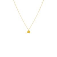 TRIN pendant in 18k yellow gold, sapphire