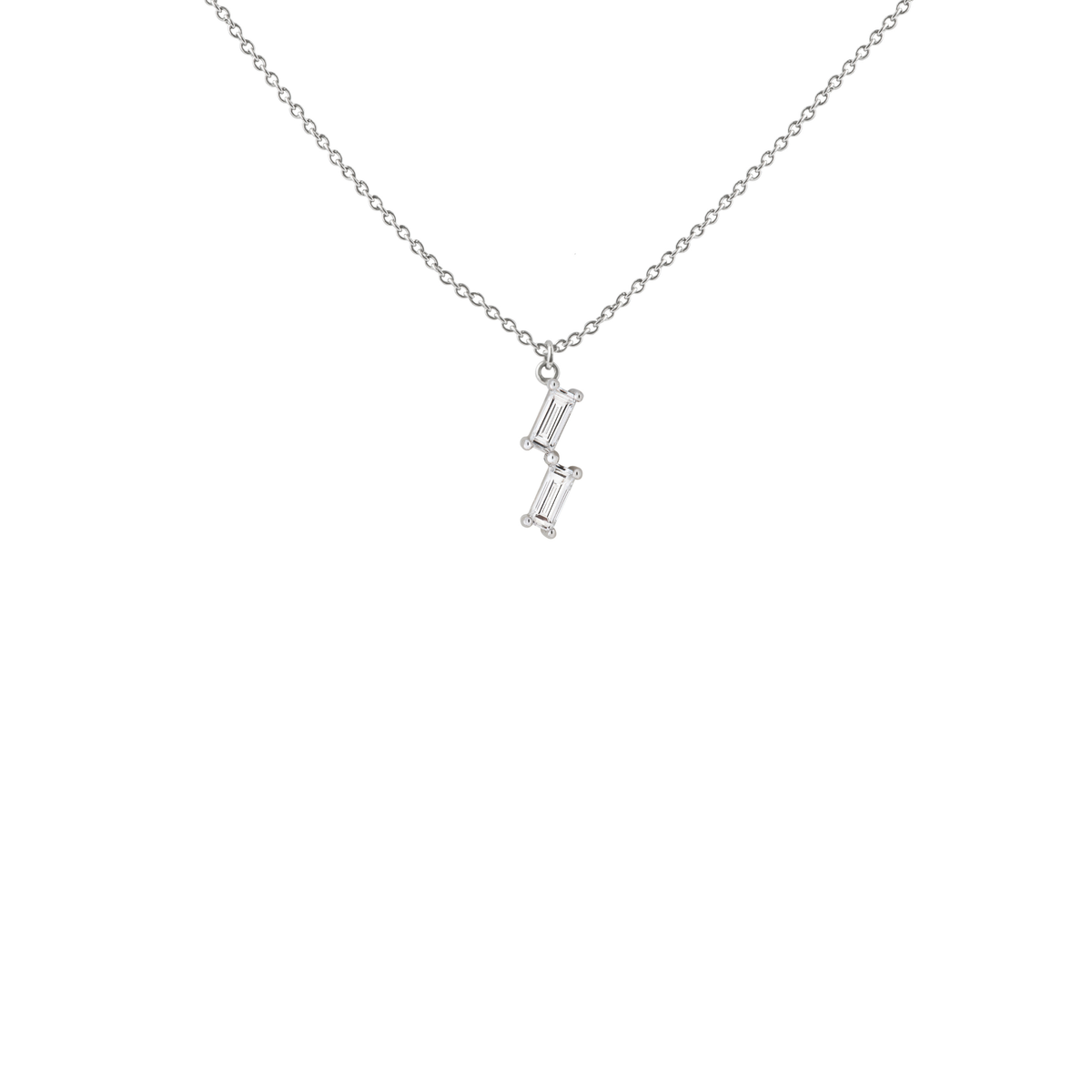 LIGHT/BEAM pendant in platinum 950, diamonds