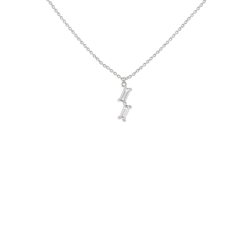 LIGHT/BEAM pendant in platinum 950, diamonds