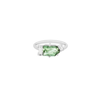KLAR OOAK ring in 950 platinum, tourmaline and diamonds