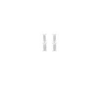 LIGHT/BEAM earrings in platinum 950, diamonds