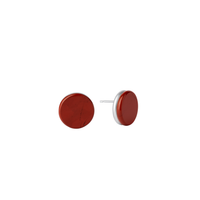 BAU earring in sterling silver, red jasper