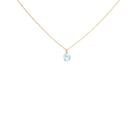 KLAR pendant in 18k yellow gold, aquamarine