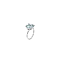 BLOCK ring in 950 platinum, turmaline
