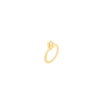 AUGUST ring in 18k yellow gold, diamond