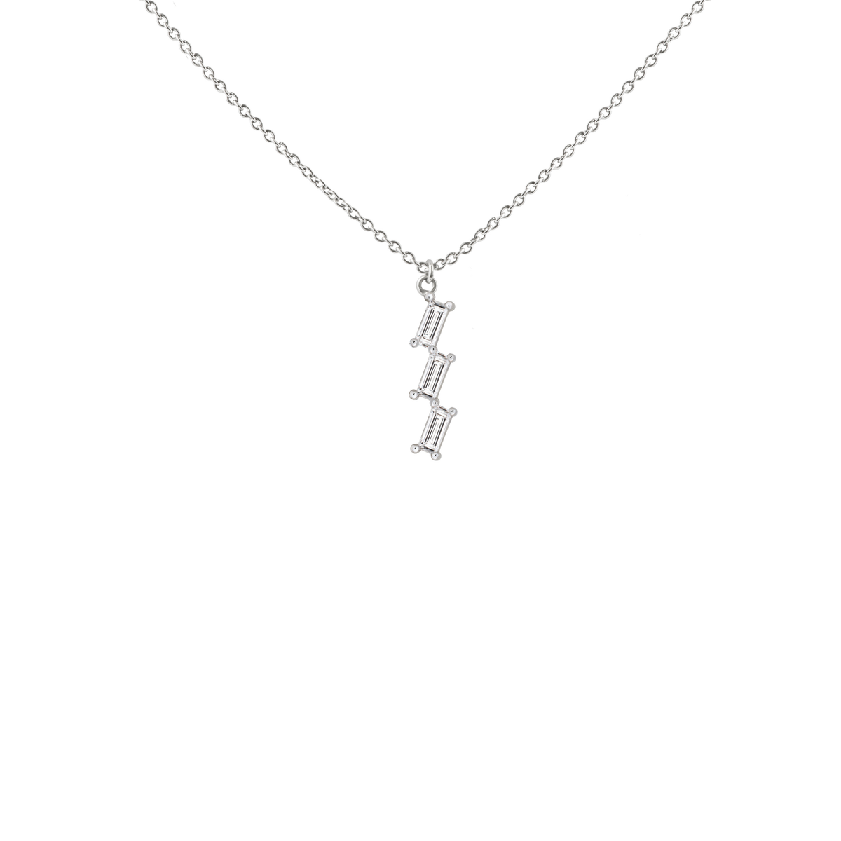LIGHT/BEAM pendant in platinum 950, diamonds