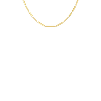 VIA necklace in 18k yellow gold, 40 cm (15.7 in), rectangle shape