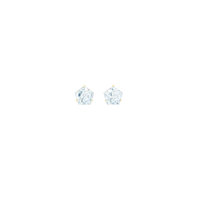 KLAR stud earrings in 18k yellow gold, aquamarines