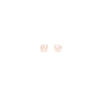KLAR stud earrings in 18k yellow gold, morganites