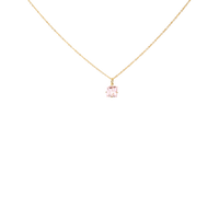 KLAR pendant in 18k yellow gold, morganite