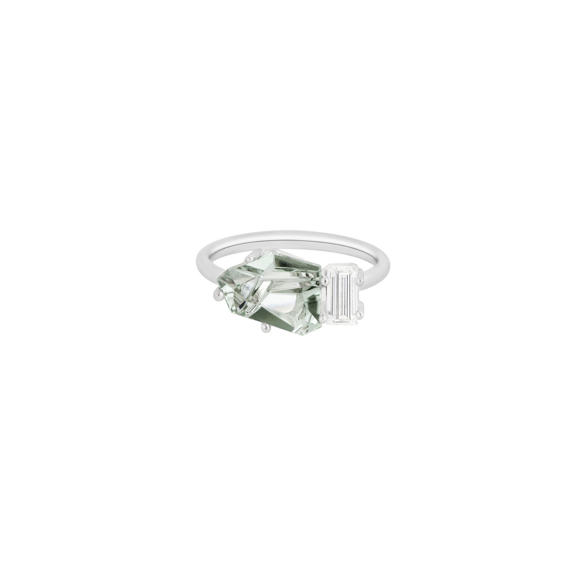 KLAR OOAK ring in 950 platinum, tourmaline and diamond