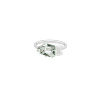 KLAR OOAK ring in 950 platinum, tourmaline and diamond