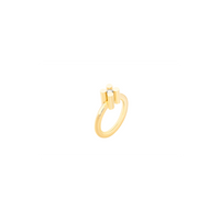 AUGUST ring in 18k yellow gold, diamond