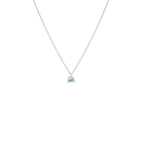 TRIN pendant in platinum 950, aquamarine