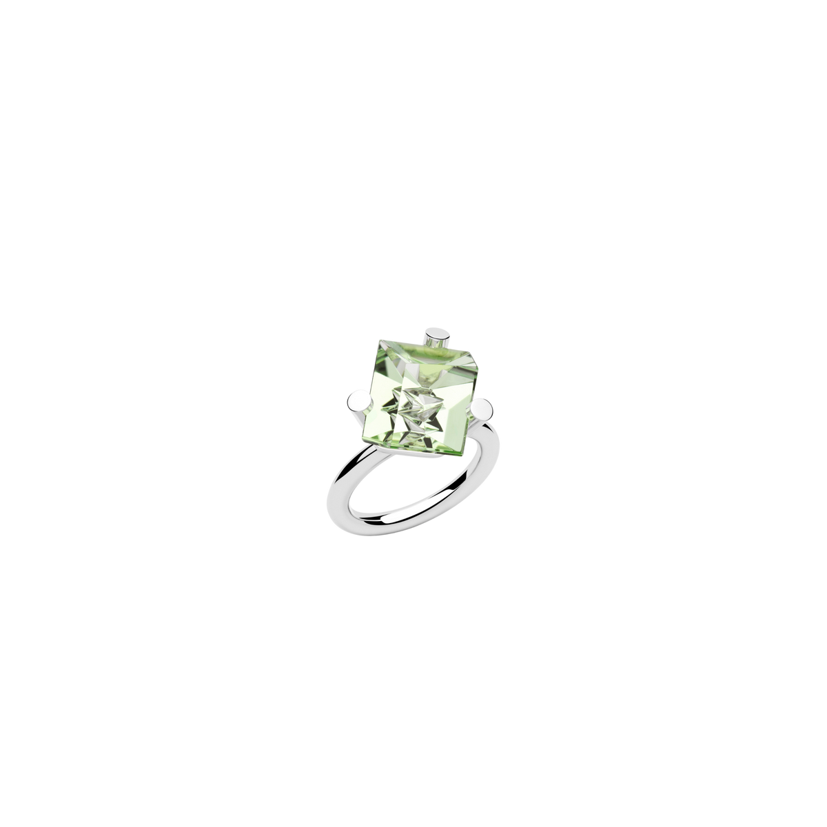 BLOCK ring in 950 platinum, tourmaline