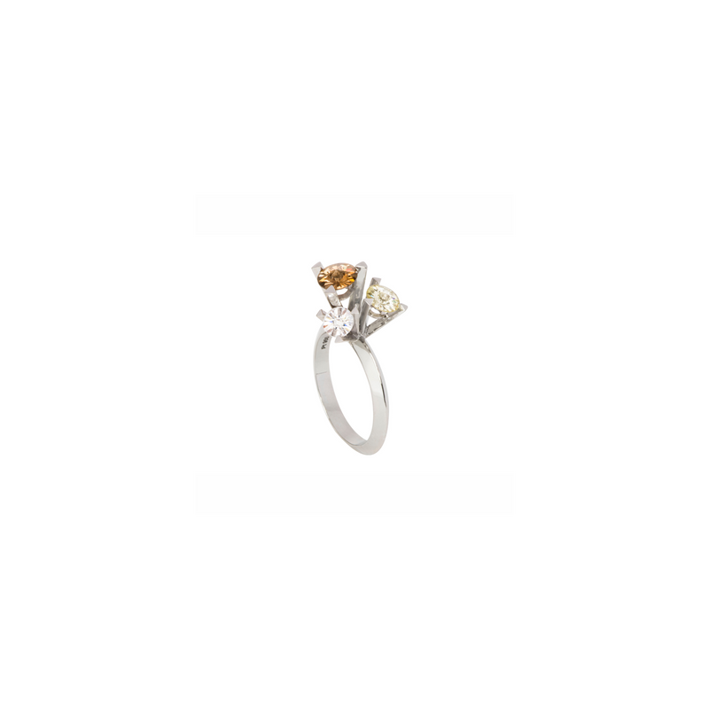 THIRD SPIRIT ring in 950 platinum, diamonds