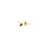 LEAF stud earrings in 18K yellow gold, M