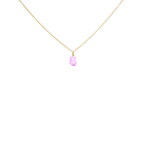 KLAR pendant in 18k yellow gold, amethyst