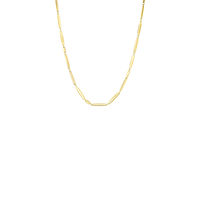 VIA necklace in 18k yellow gold, 60 cm (23.6 in), oval shape