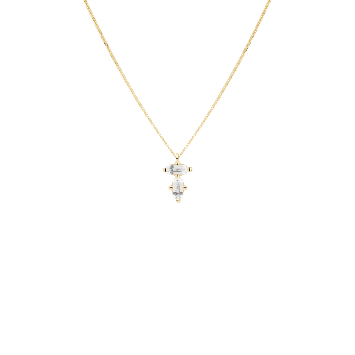 STADION pendant in 18k yellow gold, diamonds