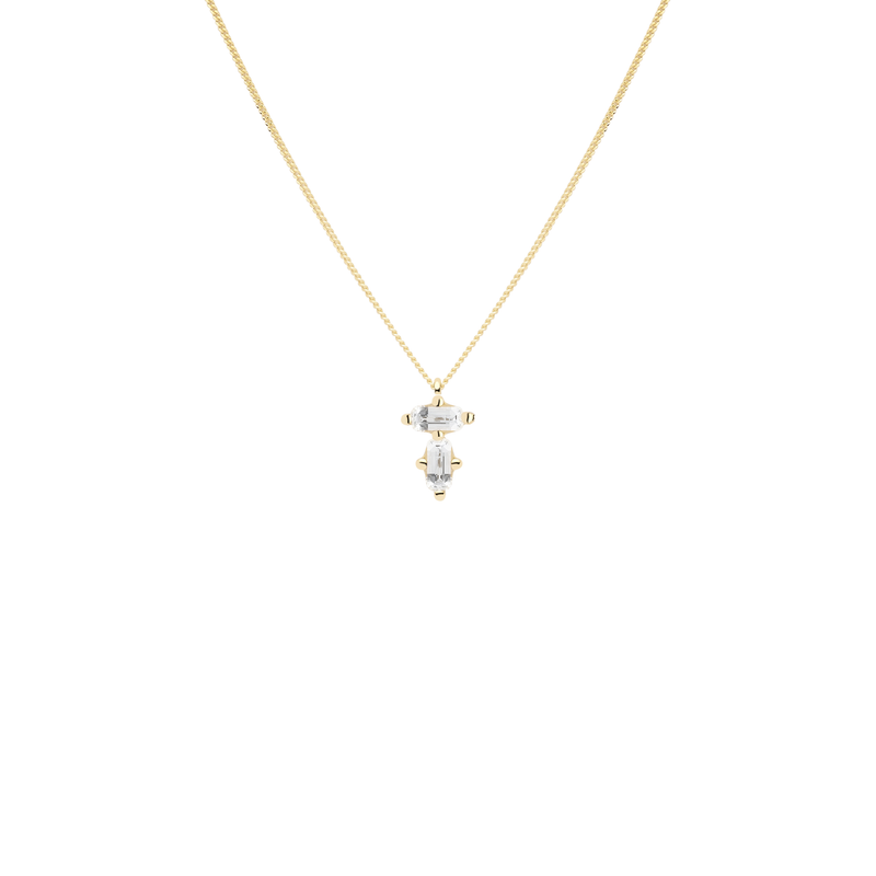 STADION pendant in 18k yellow gold, diamonds