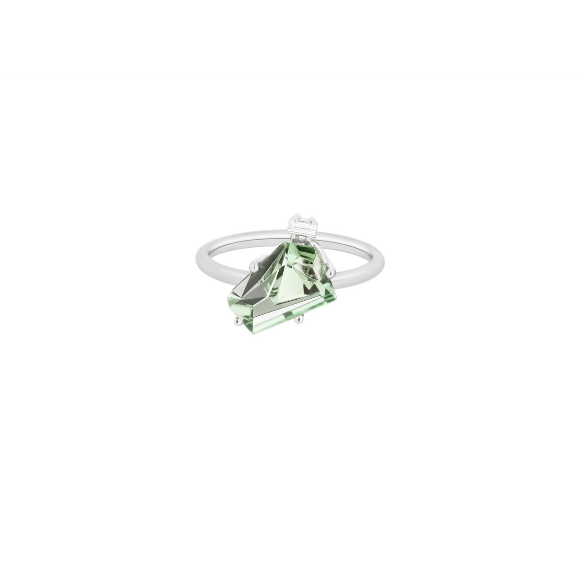KLAR OOAK ring in 950 platinum, tourmaline and diamond