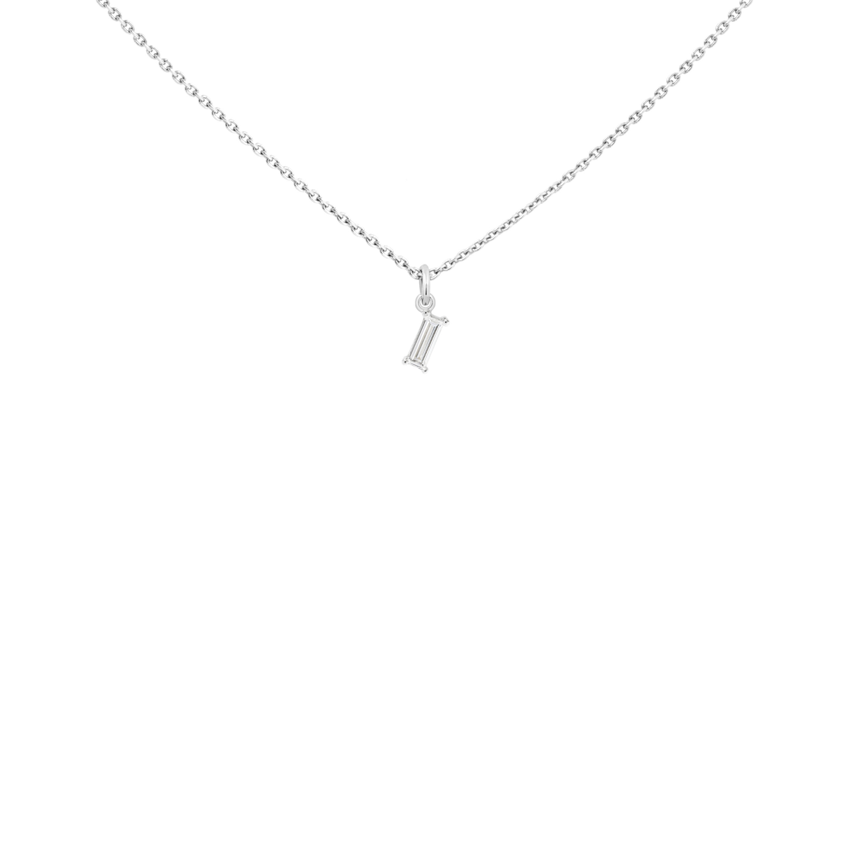 LIGHT/BEAM pendant in platinum 950, diamond