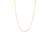 VIA necklace in 18k yellow gold, 90 cm (35.4 in), oval shape