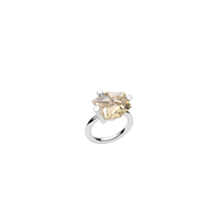 BLOCK ring in 950 platinum, tourmaline