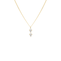 STADION pendant in 18k yellow gold, diamonds
