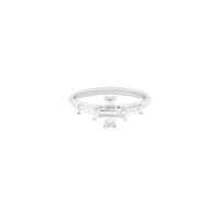 LIGHT/BEAM ring in platinum 950, diamonds