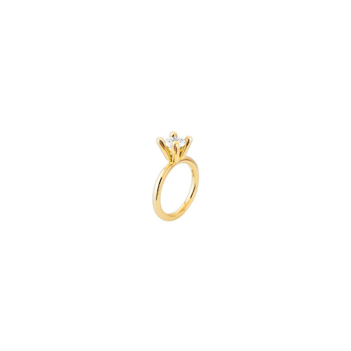 DAINA ring in 18k yellow gold, diamond