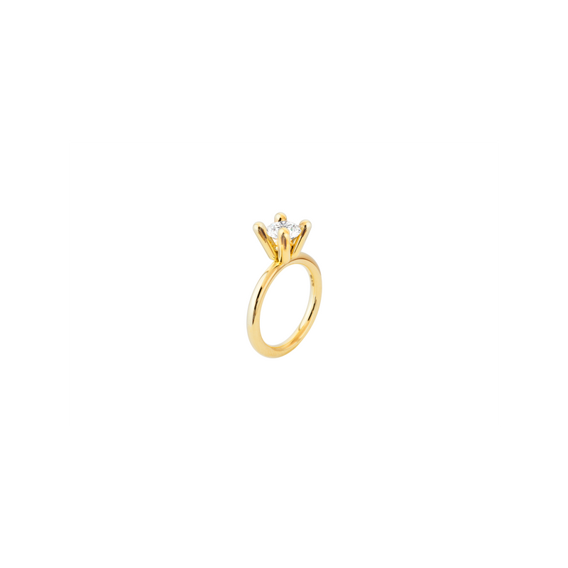 DAINA ring in 18k yellow gold, diamond