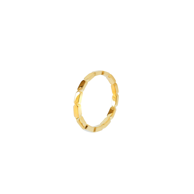 STADION ring in 18k yellow gold