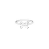 LIGHT/BEAM ring in platinum 950, diamonds