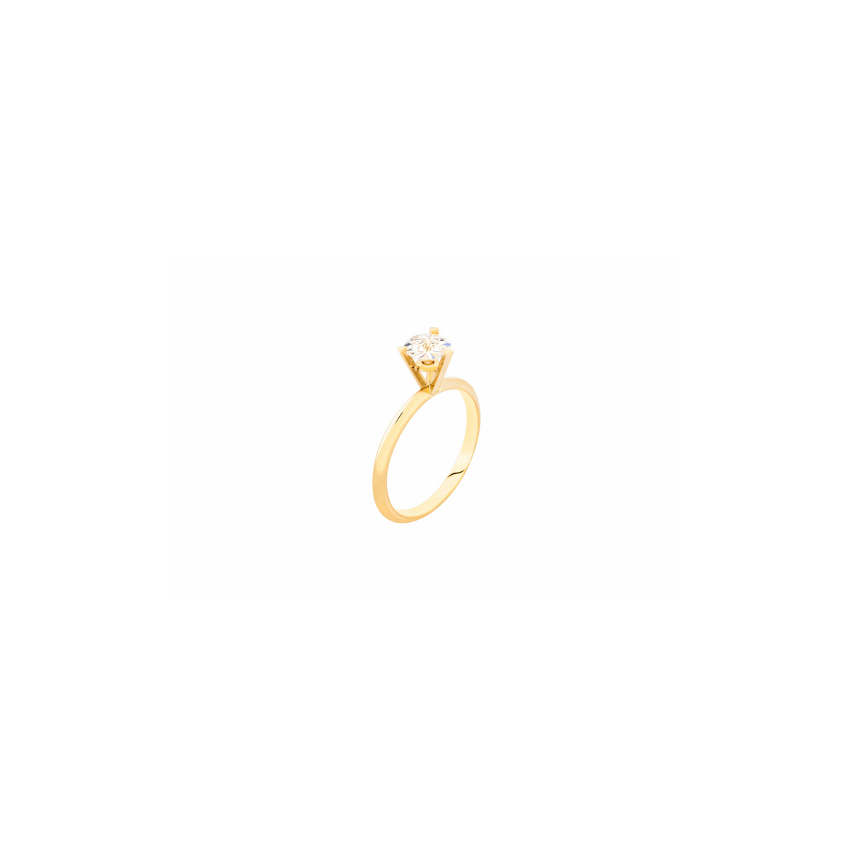 IRENE ring in 18k yellow gold, diamond