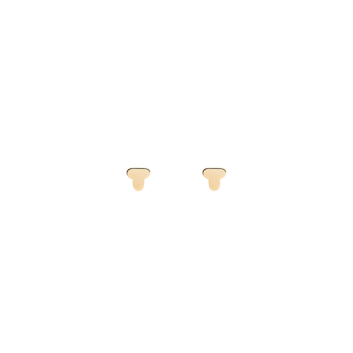 STADION stud earrings in 18k yellow gold