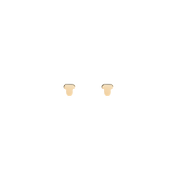 STADION stud earrings in 18k yellow gold